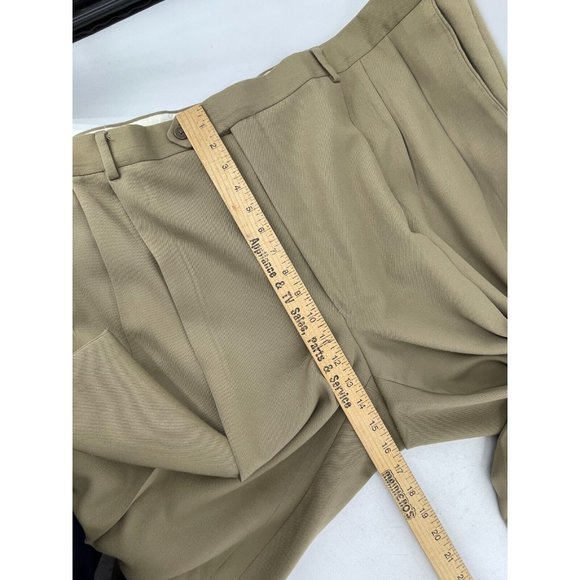 Givenchy Monsieur Men's Beige Pleated Dress Suit Pants Size 46R - Picture 11 of 13